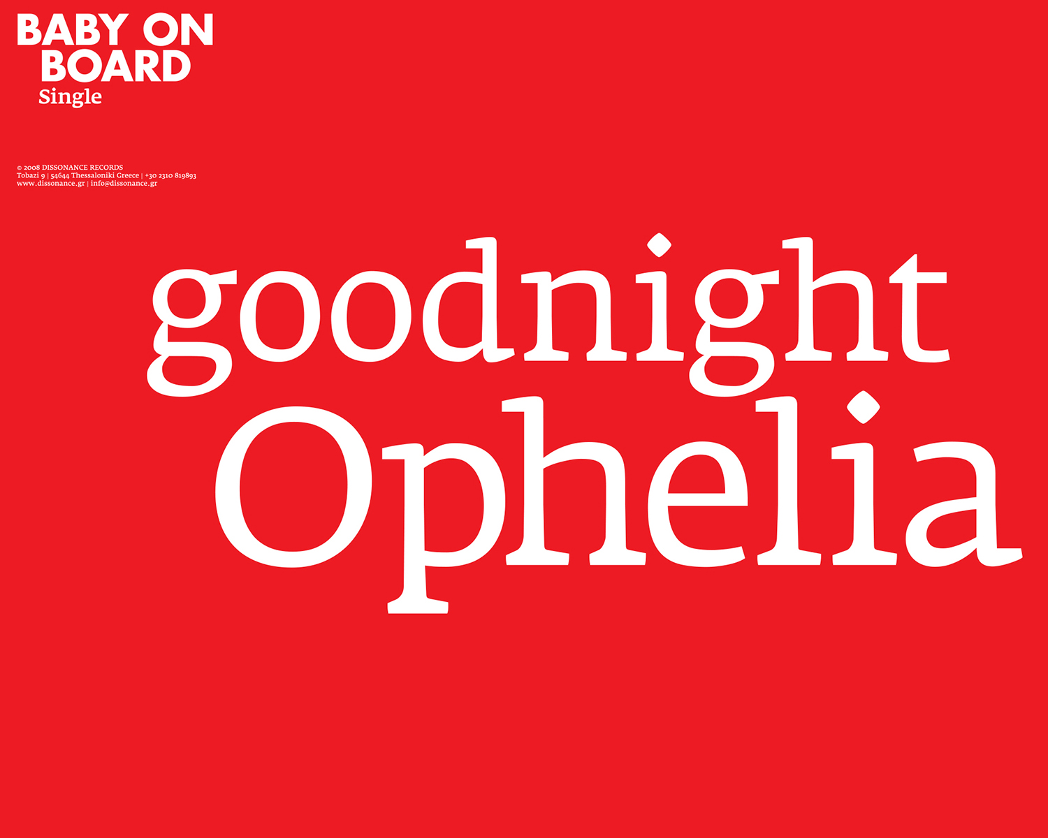 goodnight Ophelia