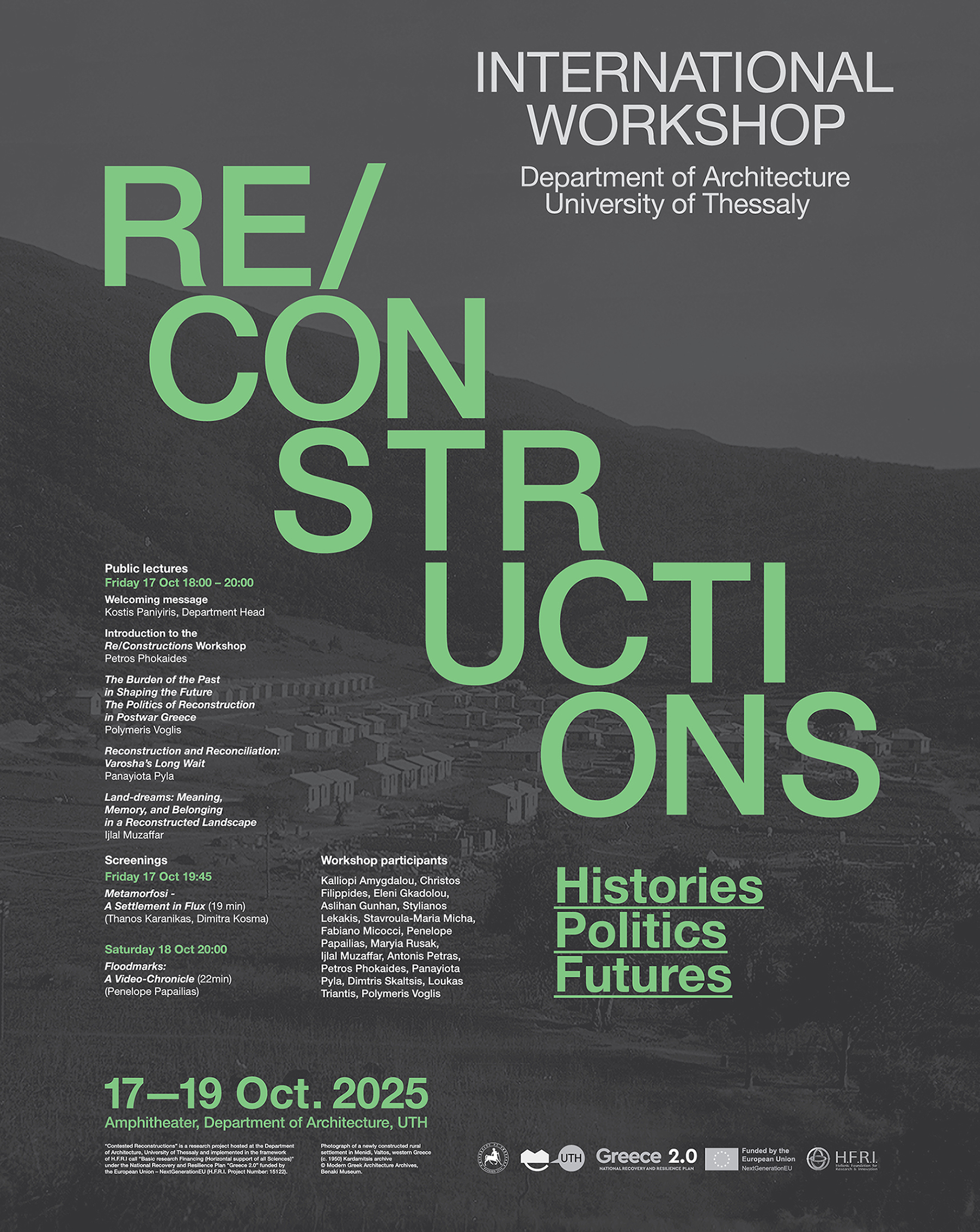 Re/Constructions: Histories, Politics, Futures